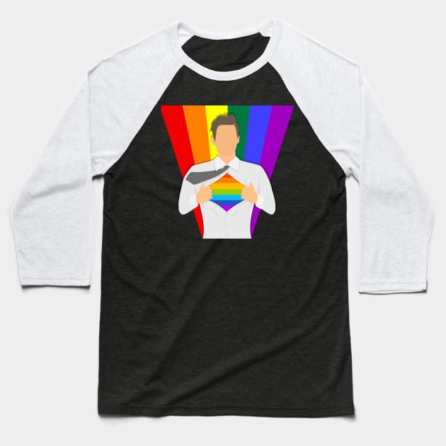 Proud gay Baseball T-Shirt by valentinahramov